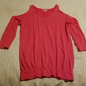 Express cold shoulder tunic sweatshirt SZ M